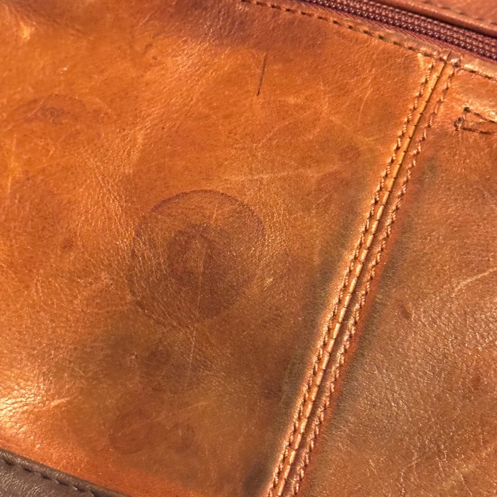 Stone & Co Retro Classic Brown Leather Purse / Crossbody Bag - Picture 9 of 13
